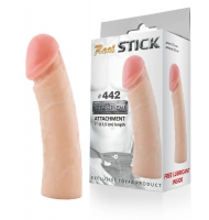 Фаллоимитатор-насадка RealStick #442, телесный, 17,5 см
