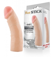 Фаллоимитатор-насадка RealStick #441, телесный, 18,5 см